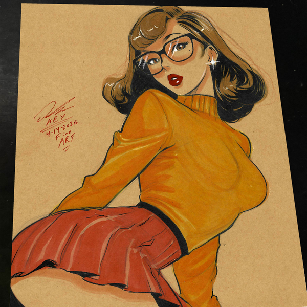Velma Dinkley Scooby-Doo - Marvel art print by Keyeske