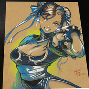 Chun Li Street Fighter - Marvel art print by Keyeske