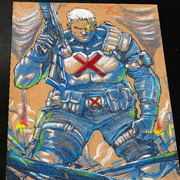Cable X-Men Art Print Signed 8.5x11 | Art by Keyeske