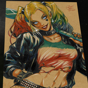 Harley Quinn Print - Marvel art print by Keyeske