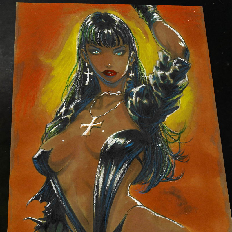 Vampirella Art Print Signed 8.5x11 Art by Keyeske