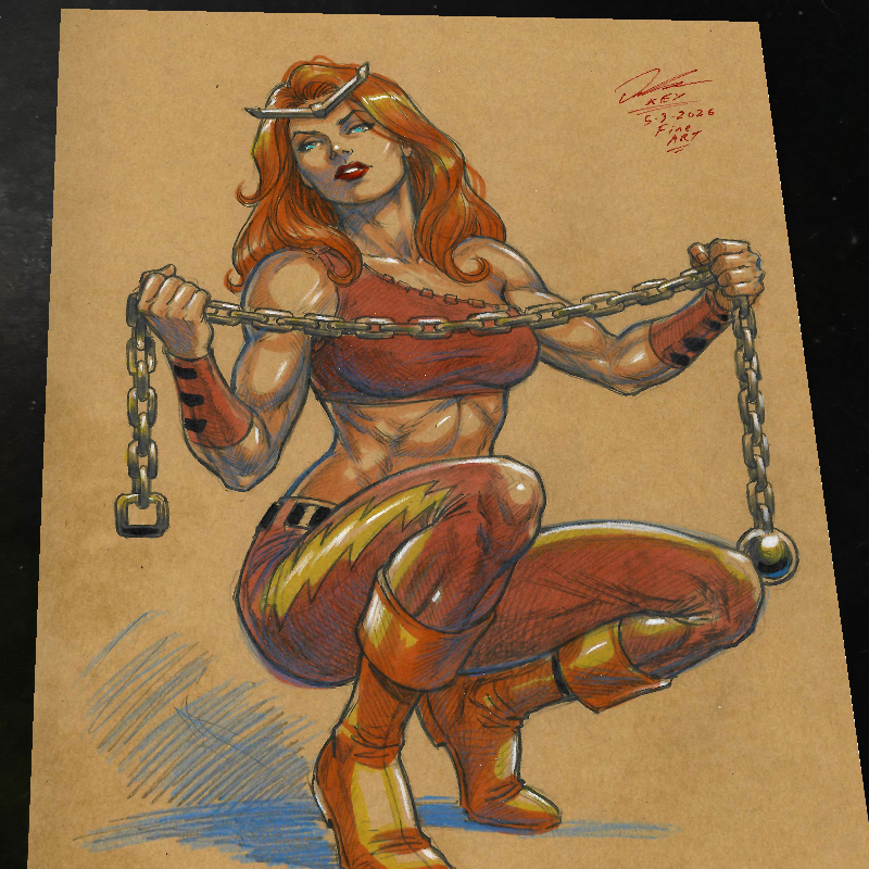 Thundra Marvel Art Print Signed 8.5x11 | Art by Keyeske