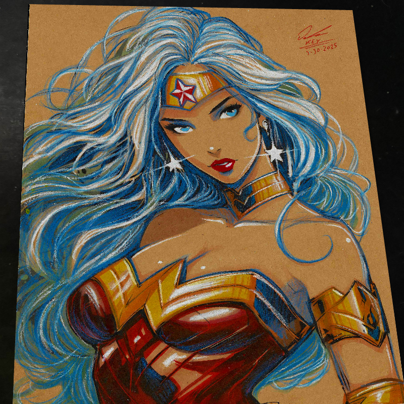 Wonder Woman art print by Keyeske