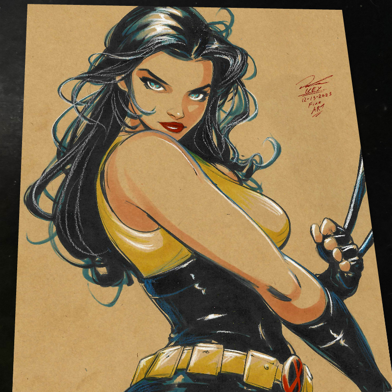 X-23 X-Men Art Print Signed 8.5x11 | Art by Keyeske