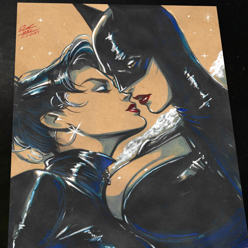 Batgirl Art Print Signed 8.5x11 | Art by Keyeske