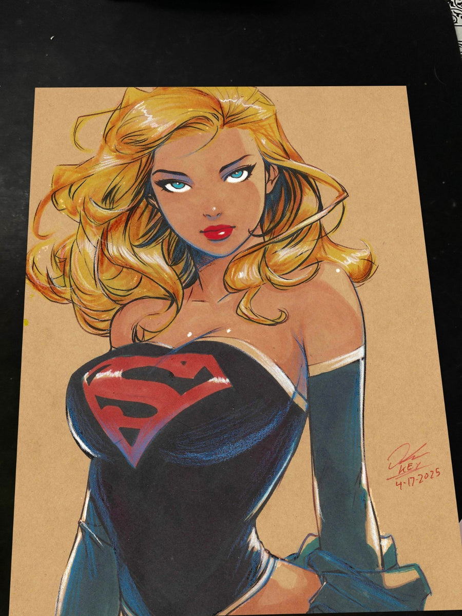Superwoman art print by Keyeske