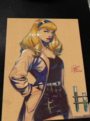 Gwen Stacy - Marvel art print by Keyeske