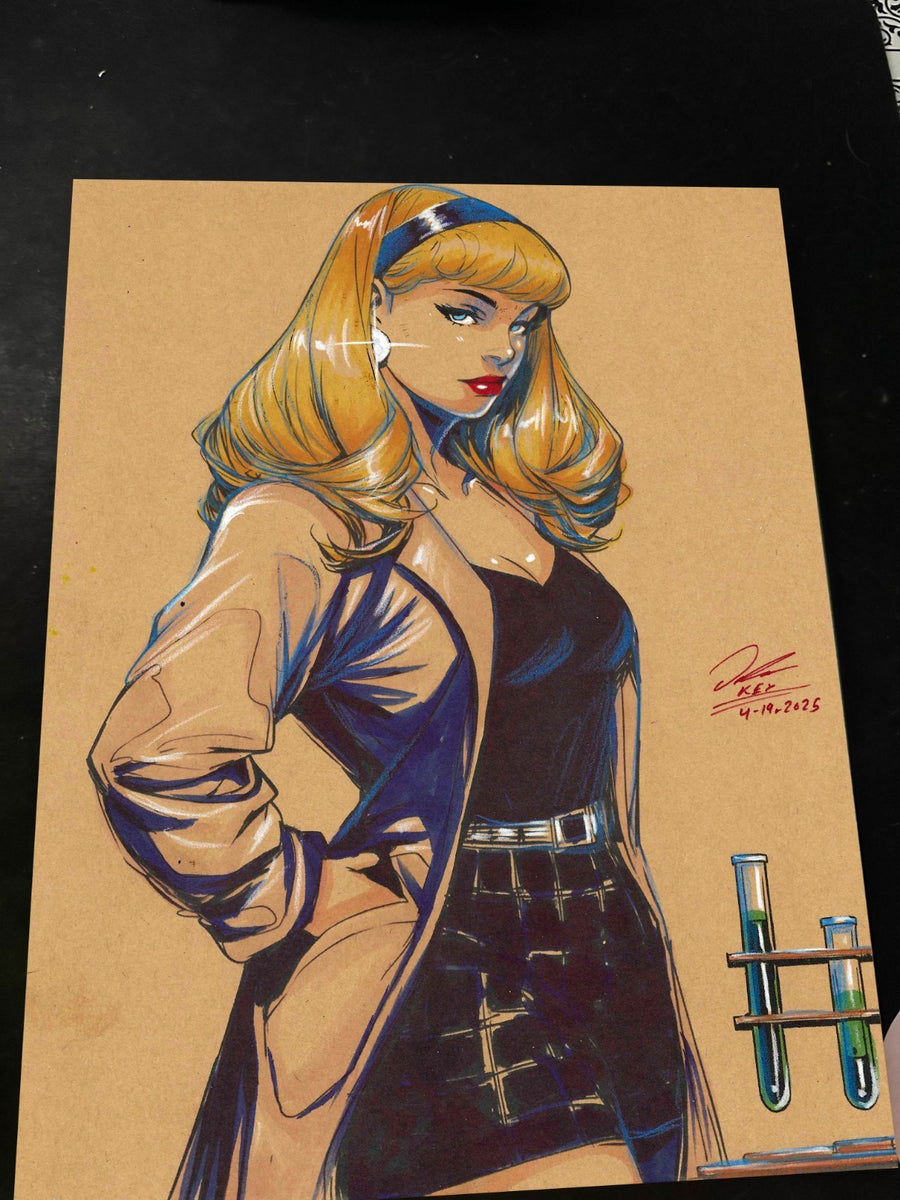 Gwen Stacy Art Print Signed 8.5x11 | Art by Keyeske