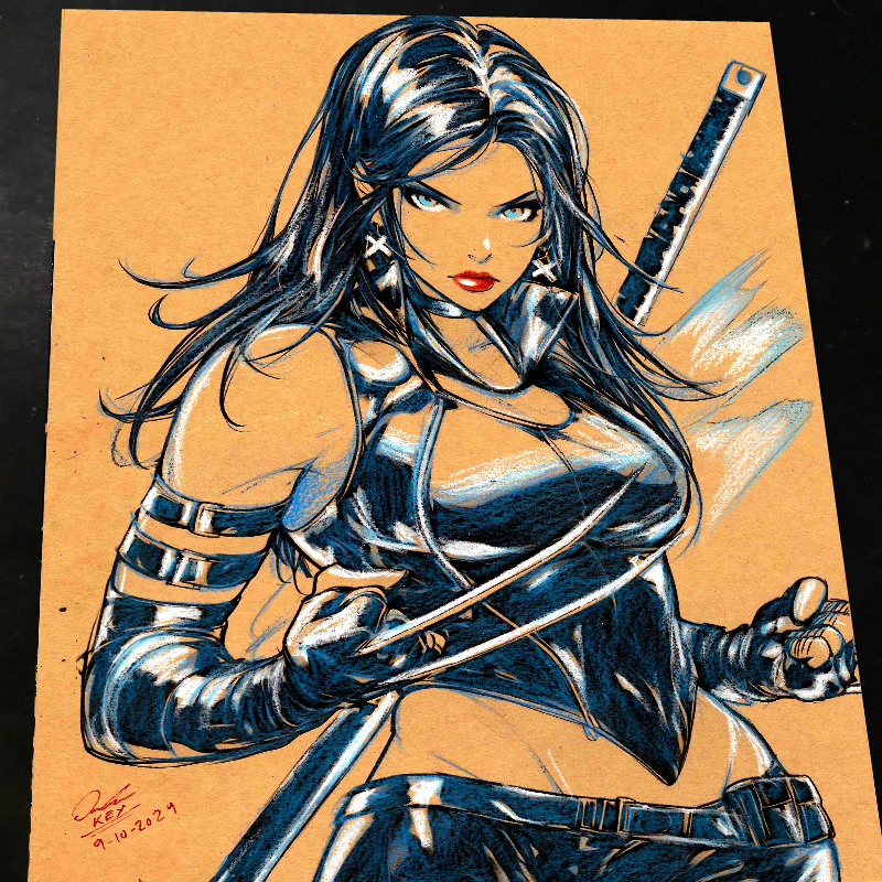 X-23 X-Men Art Print Signed 8.5x11 | Art by Keyeske