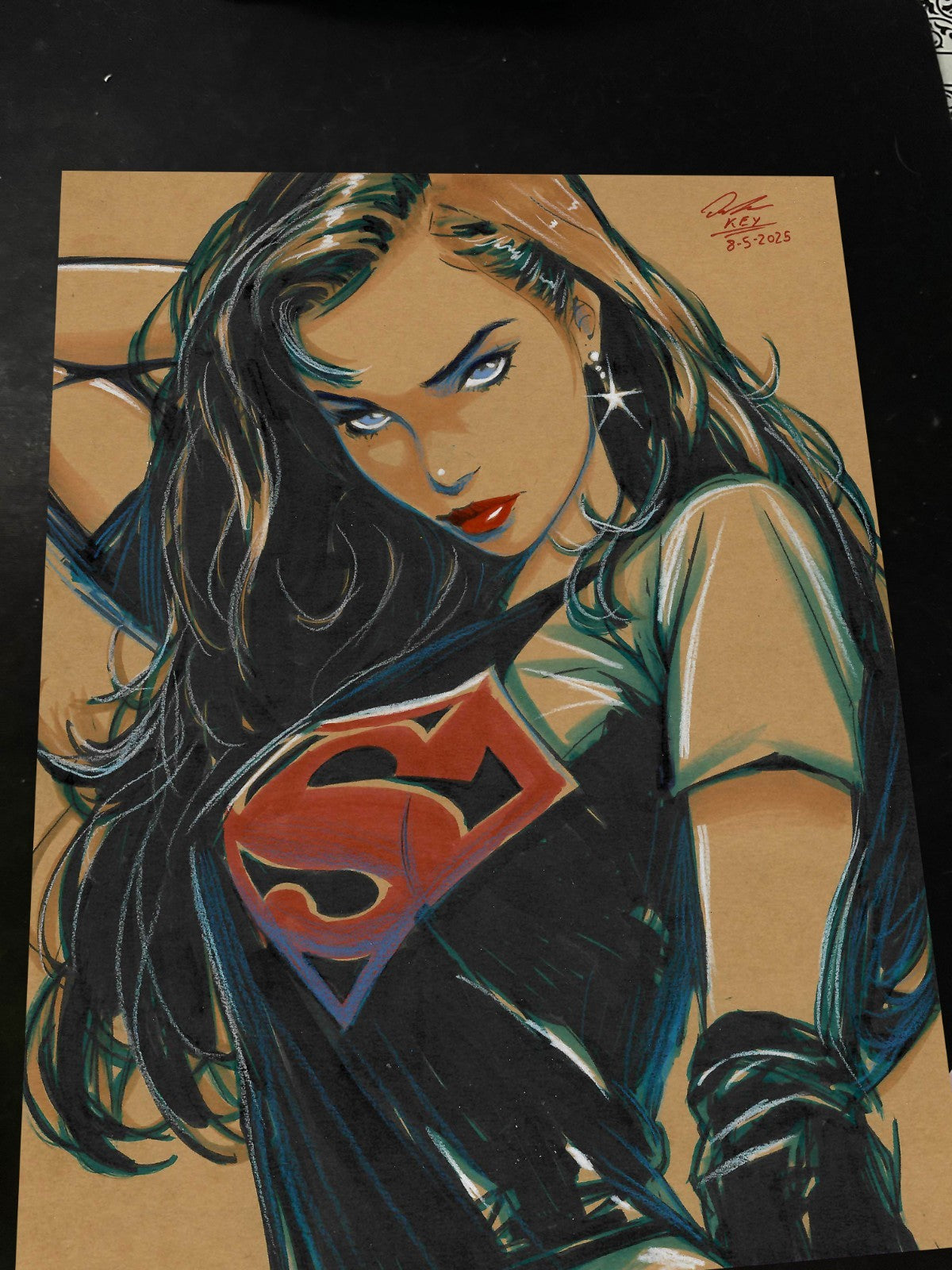 Lois Lane Art Print Signed 8.5x11 | Art by Keyeske