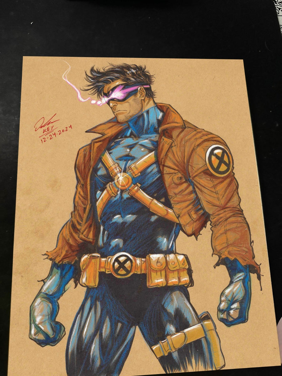 Cyclops X-Men Art Print Signed 8.5x11 | Art by Keyeske