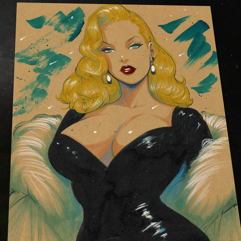 Emma Frost X-Men art print by Keyeske