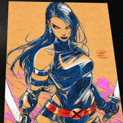 Psylocke Art Print Signed 8.5x11 | Art by Keyeske