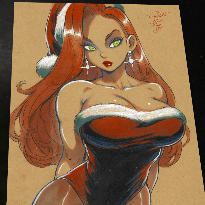 Jessica Rabbit Art Print Signed 8.5x11 | Art by Keyeske