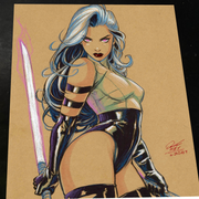 Psylocke - Marvel art print by Keyeske