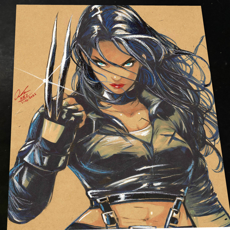 X-23 X-Men Art Print Signed 8.5x11 | Art by Keyeske