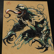 Venom Art Print Signed 8.5x11 | Art by Keyeske