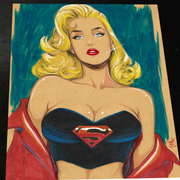 Superwoman art print by Keyeske