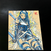 Psylocke - Marvel art print by Keyeske