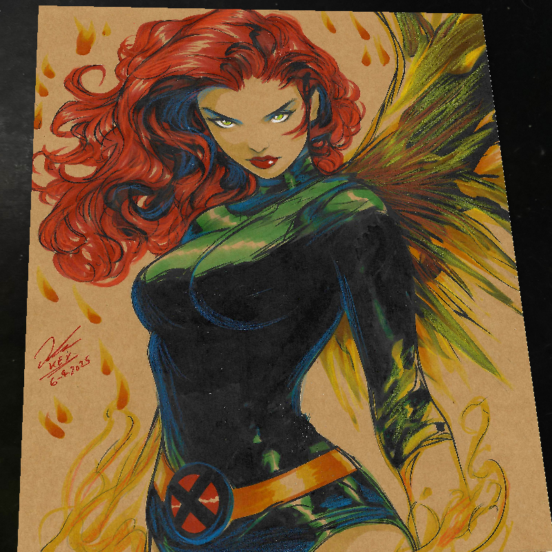Jean Grey - X-Men art print by Keyeske
