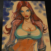 Mary Jane Watson - Marvel art print by Keyeske