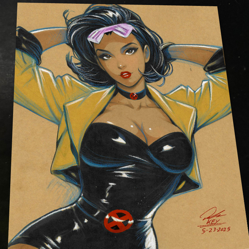 Jubilee X-Men Art Print Signed 8.5x11 | Art by Keyeske