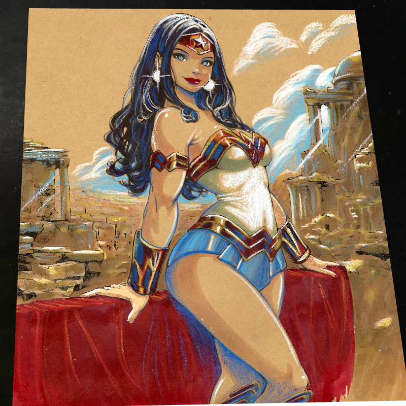 Wonder Woman art print by Keyeske