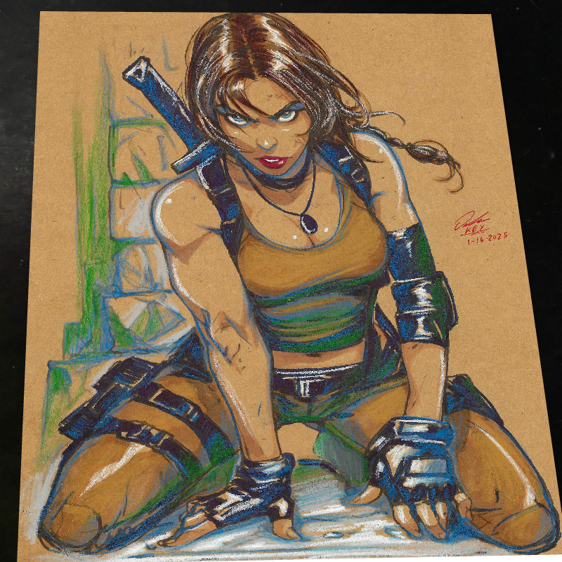 Lara Croft Art Print 8.5x11 Art by Keyeske - Marvel art print by Keyeske