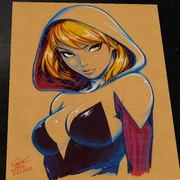 Gwen Stacy Art Print Signed 8.5x11 | Art by Keyeske