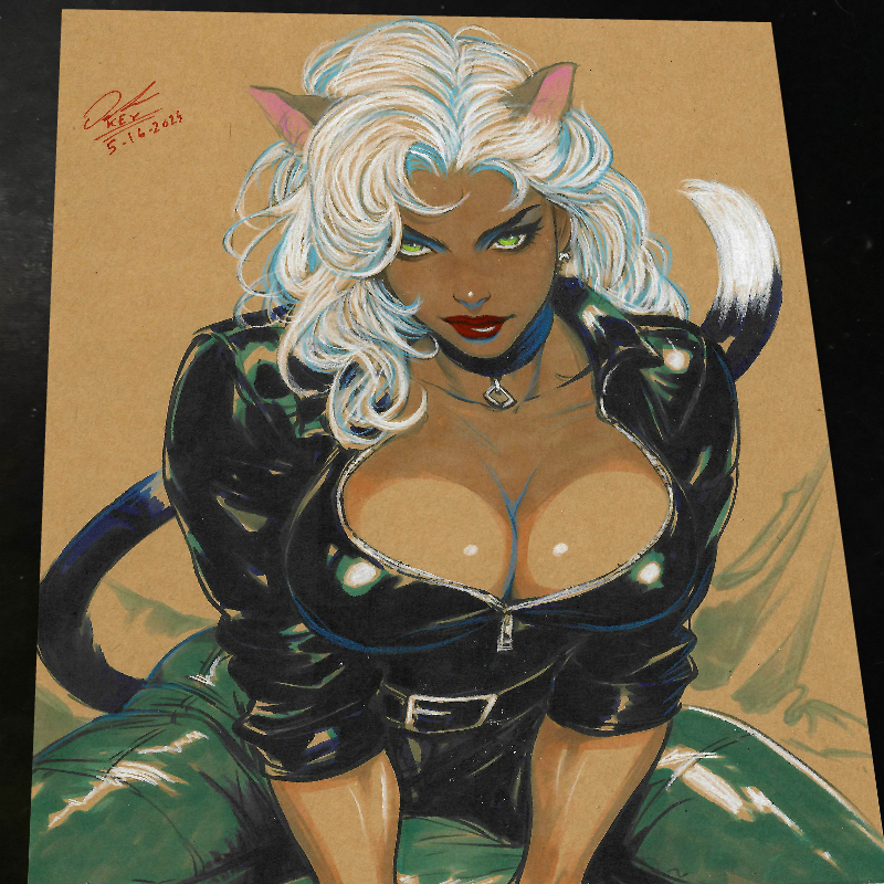Black Cat - Marvel art print by Keyeske