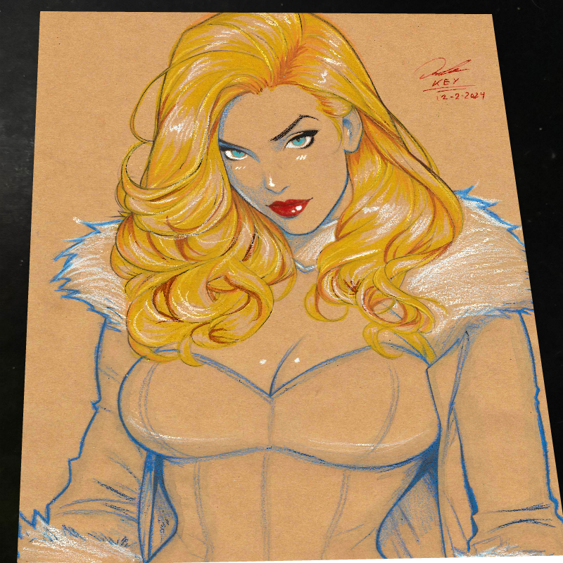 Emma Frost X-Men art print by Keyeske