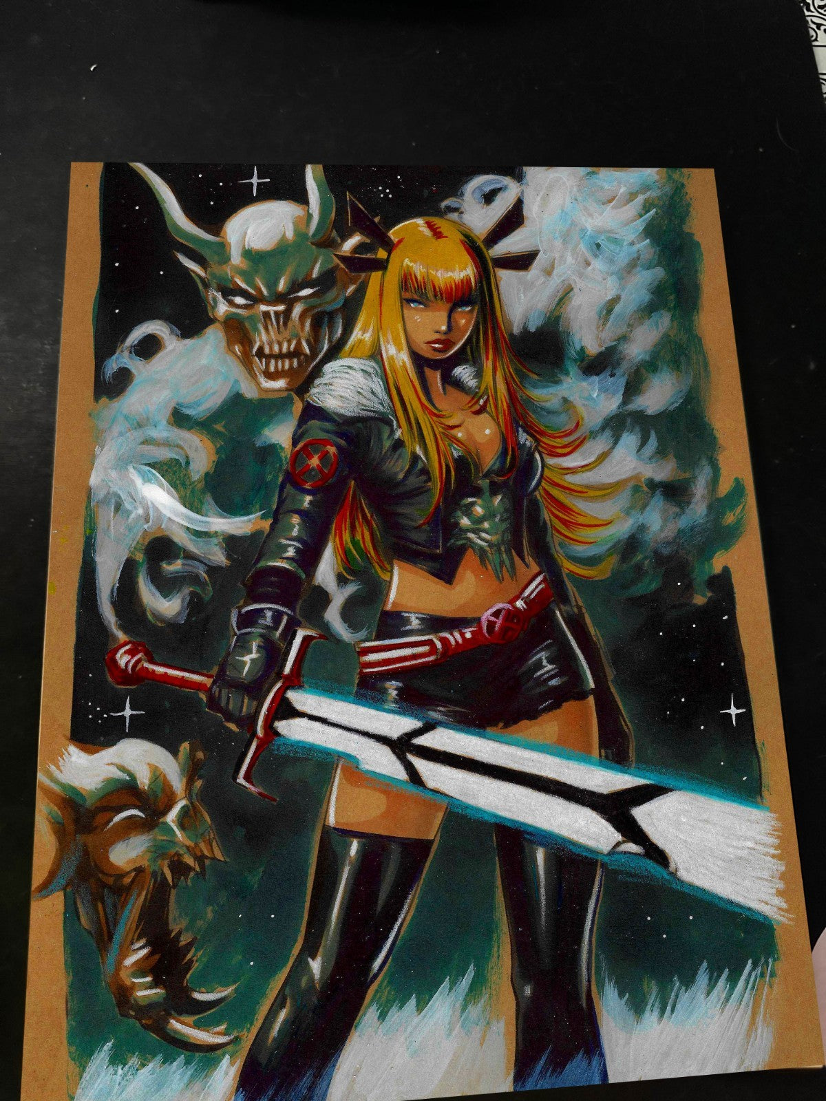 Magik X-Men Art Print Signed 8.5x11 | Art by Keyeske