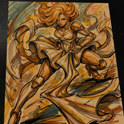 Fashion Girl Original Art Print Signed 8.5x11 | Art by Keyeske