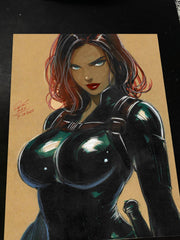 Black Widow - Marvel art print by Keyeske