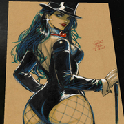Zatanna Art Print Signed 8.5x11 | Art by Keyeske