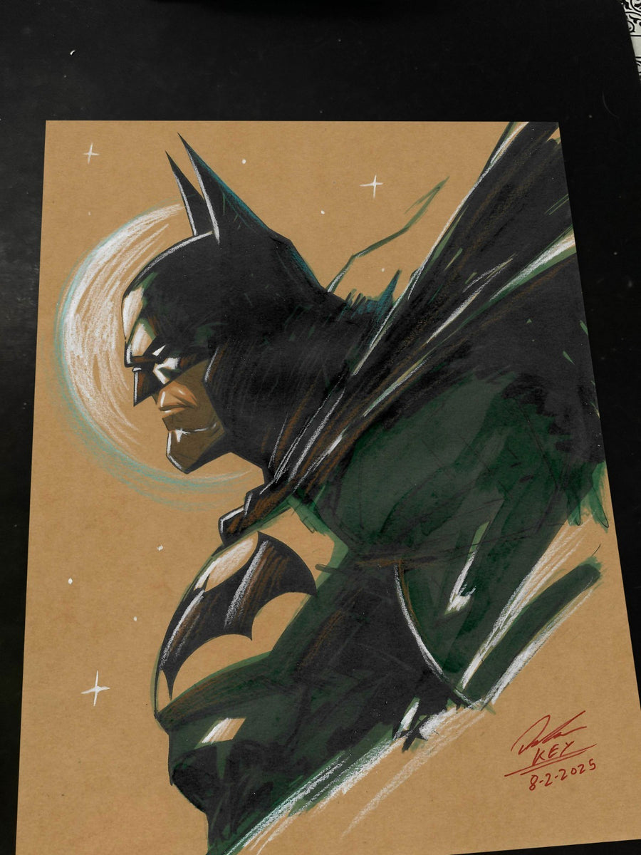 Batman Art Print Signed 8.5x11 | Art by Keyeske