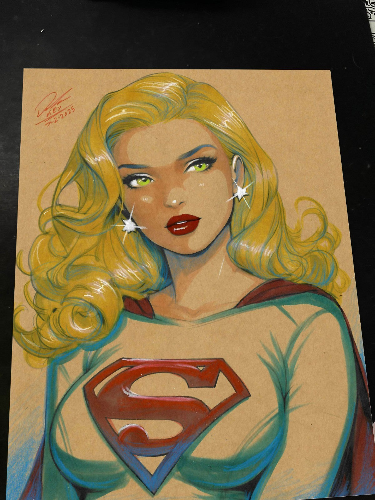 Superwoman Art Print Signed 8.5x11 | Art by Keyeske