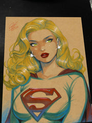 Superwoman art print by Keyeske