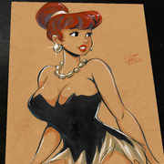 Wilma Flintstone The Flintstones art print by Keyeske