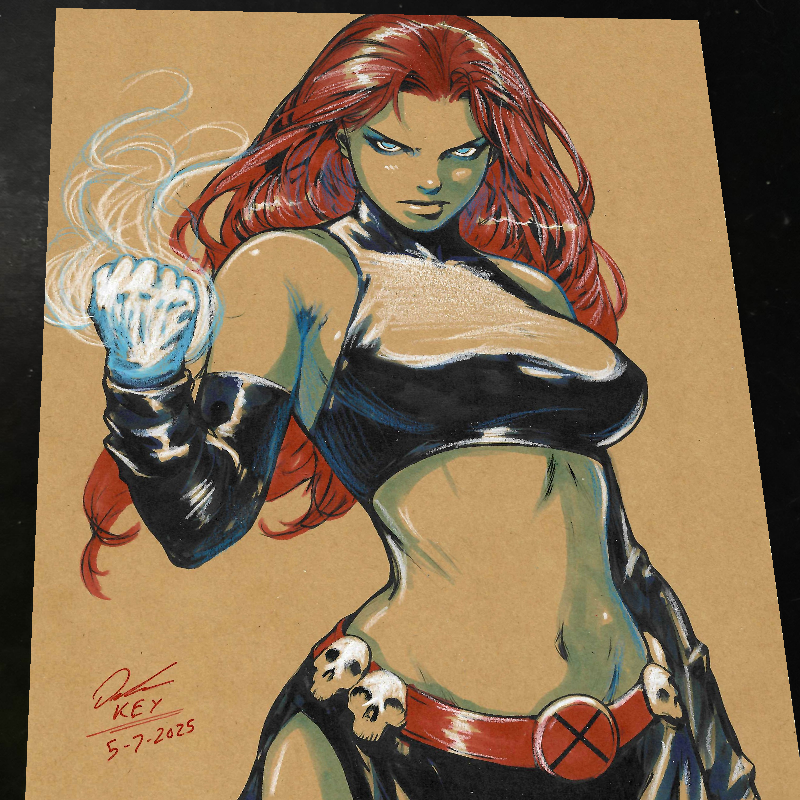 Mystique X-Men Art Print Signed 8.5x11 | Art by Keyeske