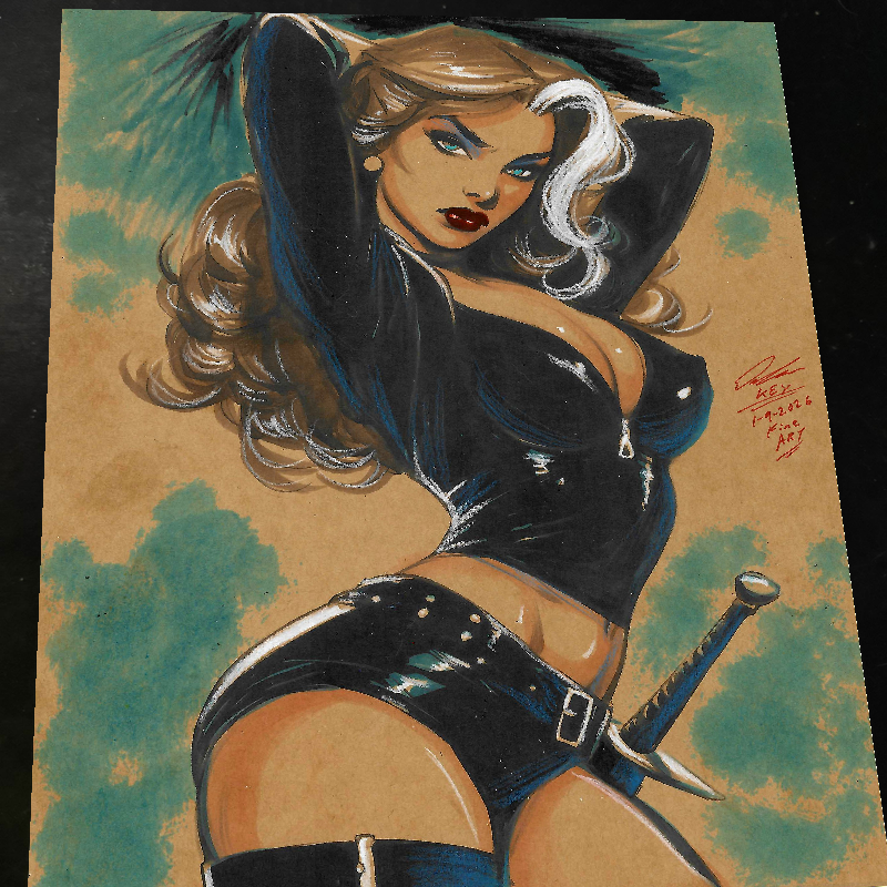 Rogue X-Men Art Print Signed 8.5x11 | Art by Keyeske