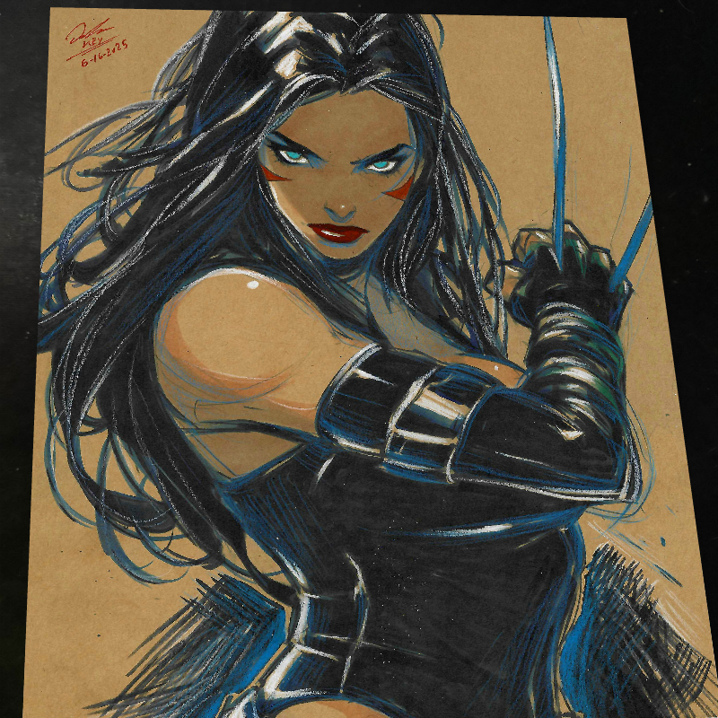 X-23 X-Men Art Print Signed 8.5x11 | Art by Keyeske