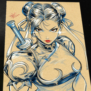 Chun Li Street Fighter - Marvel art print by Keyeske