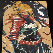 Venom Art Print Signed 8.5x11 | Art by Keyeske