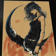 Death of the Endless Art Print Signed 8.5x11 | Art by Keyeske