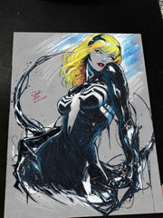 Gwen Stacy x Venom - Marvel art print by Keyeske
