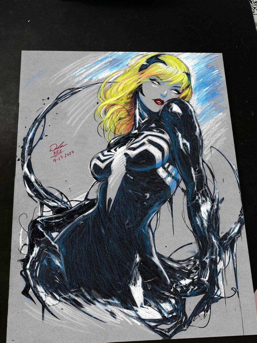 Gwen Stacy x Venom - Marvel art print by Keyeske