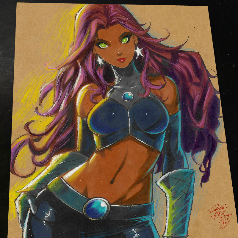 Starfire Art Print Signed 8.5x11 | Art by Keyeske