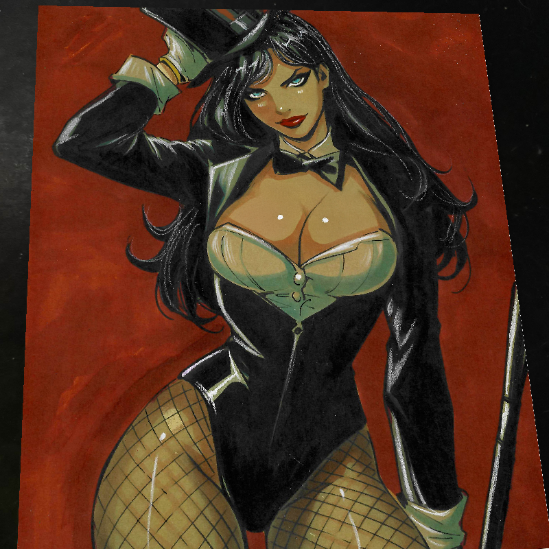 Zatanna Art Print Signed 8.5x11 | Art by Keyeske