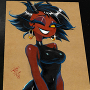 Millie Helluva Boss Art Print Signed 8.5x11 | Art by Keyeske